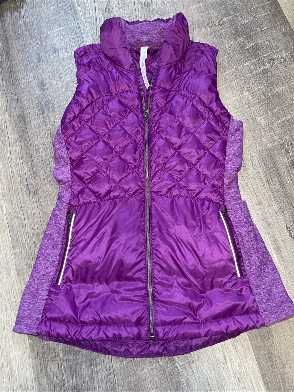 lululemon athletica Purple Quilted Hybrid Vest